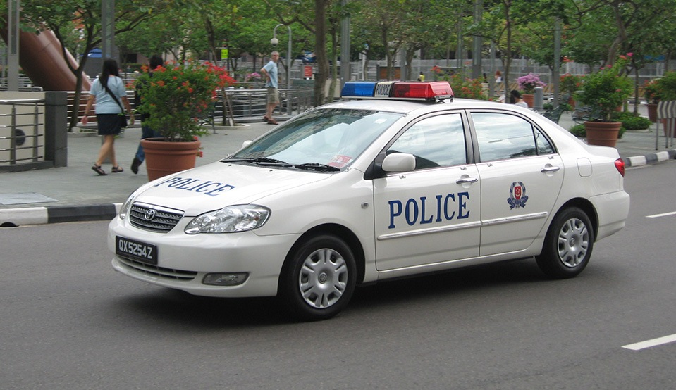 Singapore police vehicle